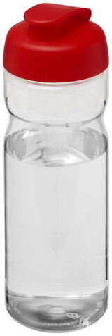H2O Active® Base 650 ml Sportflasche mit Klappdeckel, transparent, rot bedrucken, Art.-Nr. 21004503 H2O Active® Base 650 ml Sportflasche mit Klappdeckel, transparent, rot bedrucken, Art.-Nr. 21004503