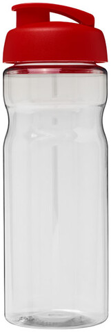 H2O Active® Base 650 ml Sportflasche mit Klappdeckel, transparent, rot bedrucken, Art.-Nr. 21004503 H2O Active® Base 650 ml Sportflasche mit Klappdeckel, transparent, rot bedrucken, Art.-Nr. 21004503
