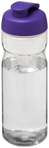 H2O Active® Base 650 ml Sportflasche mit Klappdeckel, transparent, lila bedrucken, Art.-Nr. 21004509 H2O Active® Base 650 ml Sportflasche mit Klappdeckel, transparent, lila bedrucken, Art.-Nr. 21004509