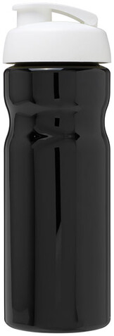 H2O Active® Base 650 ml Sportflasche mit Klappdeckel, schwarz, weiss bedrucken, Art.-Nr. 21004512 H2O Active® Base 650 ml Sportflasche mit Klappdeckel, schwarz, weiss bedrucken, Art.-Nr. 21004512