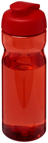 H2O Active® Base 650 ml Sportflasche mit Klappdeckel, rot bedrucken, Art.-Nr. 21004521
