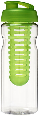 H2O Active® Base 650 ml Sportflasche mit Klappdeckel und Infusor, transparent, limone bedrucken, Art.-Nr. 21004603 H2O Active® Base 650 ml Sportflasche mit Klappdeckel und Infusor, transparent, limone bedrucken, Art.-Nr. 21004603