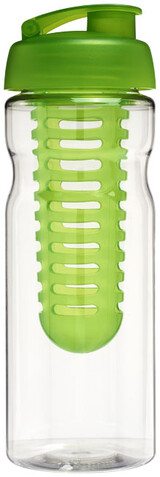 H2O Active® Base 650 ml Sportflasche mit Klappdeckel und Infusor, transparent, limone bedrucken, Art.-Nr. 21004603 H2O Active® Base 650 ml Sportflasche mit Klappdeckel und Infusor, transparent, limone bedrucken, Art.-Nr. 21004603