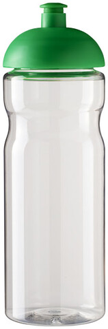 H2O Active® Base 650 ml Sportflasche mit Stülpdeckel, transparent, grün bedrucken, Art.-Nr. 21004706