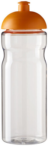H2O Active® Base 650 ml Sportflasche mit Stülpdeckel, transparent, orange bedrucken, Art.-Nr. 21004707
