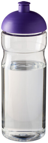 H2O Active® Base 650 ml Sportflasche mit Stülpdeckel, transparent, lila bedrucken, Art.-Nr. 21004709