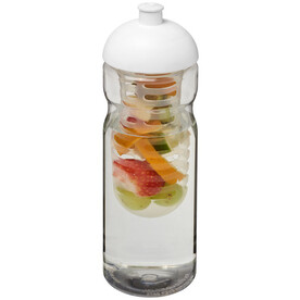 H2O Active® Base 650 ml Sportflasche mit Stülpdeckel und Infusor, transparent, weiss bedrucken, Art.-Nr. 21004800 H2O Active® Base 650 ml Sportflasche mit Stülpdeckel und Infusor, transparent, weiss bedrucken, Art.-Nr. 21004800
