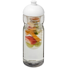 H2O Active® Base 650 ml Sportflasche mit Stülpdeckel und Infusor, transparent, weiss bedrucken, Art.-Nr. 21004800 H2O Active® Base 650 ml Sportflasche mit Stülpdeckel und Infusor, transparent, weiss bedrucken, Art.-Nr. 21004800