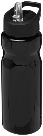 H2O Active® Base 650 ml Sportflasche mit Ausgussdeckel, schwarz bedrucken, Art.-Nr. 21004901