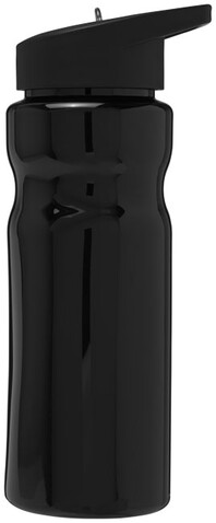 H2O Active® Base 650 ml Sportflasche mit Ausgussdeckel, schwarz bedrucken, Art.-Nr. 21004901