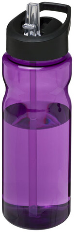 H2O Active® Base 650 ml Sportflasche mit Ausgussdeckel, lila, schwarz bedrucken, Art.-Nr. 21004906