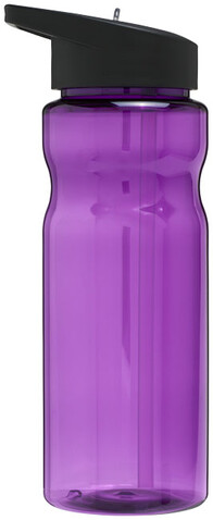 H2O Active® Base 650 ml Sportflasche mit Ausgussdeckel, lila, schwarz bedrucken, Art.-Nr. 21004906