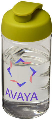 H2O Active® Bop 500 ml Sportflasche mit Klappdeckel, transparent, limone bedrucken, Art.-Nr. 21005004 H2O Active® Bop 500 ml Sportflasche mit Klappdeckel, transparent, limone bedrucken, Art.-Nr. 21005004