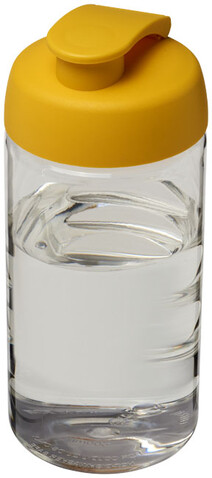 H2O Active® Bop 500 ml Sportflasche mit Klappdeckel, transparent, gelb bedrucken, Art.-Nr. 21005010 H2O Active® Bop 500 ml Sportflasche mit Klappdeckel, transparent, gelb bedrucken, Art.-Nr. 21005010