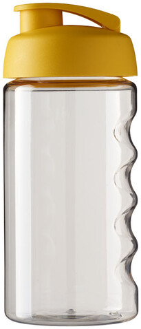 H2O Active® Bop 500 ml Sportflasche mit Klappdeckel, transparent, gelb bedrucken, Art.-Nr. 21005010 H2O Active® Bop 500 ml Sportflasche mit Klappdeckel, transparent, gelb bedrucken, Art.-Nr. 21005010