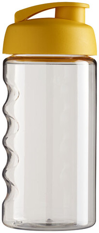 H2O Active® Bop 500 ml Sportflasche mit Klappdeckel, transparent, gelb bedrucken, Art.-Nr. 21005010 H2O Active® Bop 500 ml Sportflasche mit Klappdeckel, transparent, gelb bedrucken, Art.-Nr. 21005010