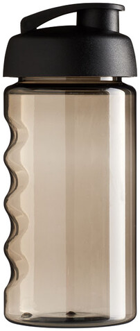 H2O Active® Bop 500 ml Sportflasche mit Klappdeckel, charcoal, schwarz bedrucken, Art.-Nr. 21005015