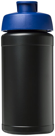 Baseline® Plus 500 ml Sportflasche mit Klappdeckel, schwarz, blau bedrucken, Art.-Nr. 21006813 Baseline® Plus 500 ml Sportflasche mit Klappdeckel, schwarz, blau bedrucken, Art.-Nr. 21006813