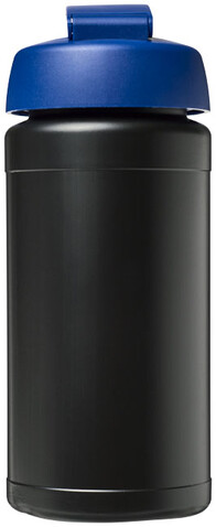 Baseline® Plus 500 ml Sportflasche mit Klappdeckel, schwarz, blau bedrucken, Art.-Nr. 21006813 Baseline® Plus 500 ml Sportflasche mit Klappdeckel, schwarz, blau bedrucken, Art.-Nr. 21006813