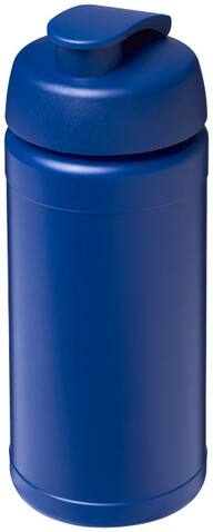 Baseline® Plus 500 ml Sportflasche mit Klappdeckel, blau bedrucken, Art.-Nr. 21006819