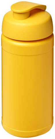 Baseline® Plus 500 ml Sportflasche mit Klappdeckel, gelb bedrucken, Art.-Nr. 21006821