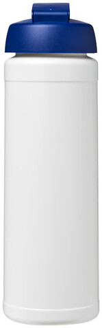 Baseline® Plus 750 ml Flasche mit Klappdeckel, weiss, blau bedrucken, Art.-Nr. 21007002 Baseline® Plus 750 ml Flasche mit Klappdeckel, weiss, blau bedrucken, Art.-Nr. 21007002