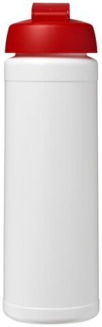 Baseline® Plus 750 ml Flasche mit Klappdeckel, weiss, rot bedrucken, Art.-Nr. 21007003 Baseline® Plus 750 ml Flasche mit Klappdeckel, weiss, rot bedrucken, Art.-Nr. 21007003
