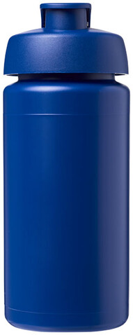 Baseline® Plus grip 500 ml Sportflasche mit Klappdeckel, blau bedrucken, Art.-Nr. 21007219