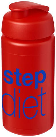 Baseline® Plus grip 500 ml Sportflasche mit Klappdeckel, rot bedrucken, Art.-Nr. 21007220 Baseline® Plus grip 500 ml Sportflasche mit Klappdeckel, rot bedrucken, Art.-Nr. 21007220
