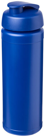 Baseline® Plus grip 750 ml Sportflasche mit Klappdeckel, blau bedrucken, Art.-Nr. 21007419