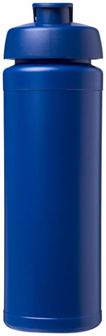 Baseline® Plus grip 750 ml Sportflasche mit Klappdeckel, blau bedrucken, Art.-Nr. 21007419