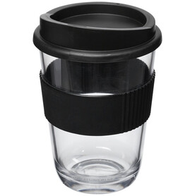 Americano® Cortado 300 ml Becher mit Griff, schwarz bedrucken, Art.-Nr. 21009000