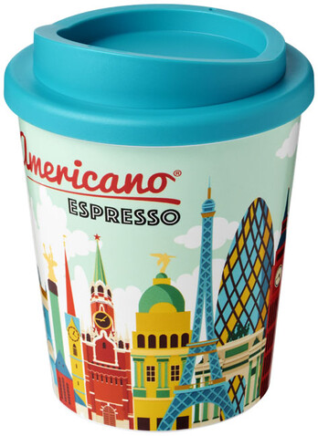 Brite-Americano® Espresso 250 ml Isolierbecher, aquablau bedrucken, Art.-Nr. 21009105