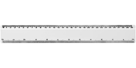 Renzo 30 cm Kunststofflineal, weiss bedrucken, Art.-Nr. 21053505