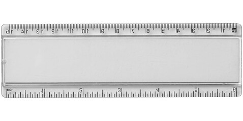 Ellison 15 cm Kunststofflineal mit Papiereinlage, transparent klar bedrucken, Art.-Nr. 21053800