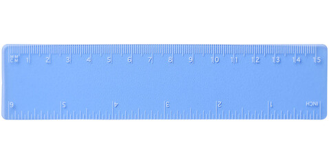 Rothko 15 cm Kunststofflineal, blau mattiert bedrucken, Art.-Nr. 21054008