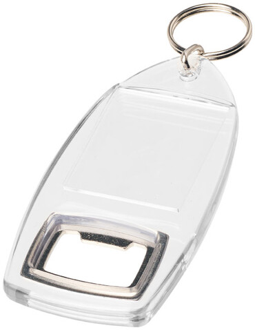 Jibe R1 Flaschenöffner Schlüsselanhänger, transparent klar bedrucken, Art.-Nr. 21055000