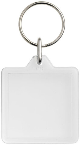 Vial quadratischer U1 Schlüsselanhänger, transparent klar bedrucken, Art.-Nr. 21055900