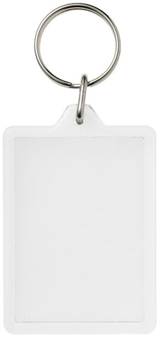 Vito rechteckiger C1 Schlüsselanhänger, transparent klar bedrucken, Art.-Nr. 21056100