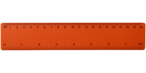 Rothko 20 cm Kunststofflineal, orange bedrucken, Art.-Nr. 21058503