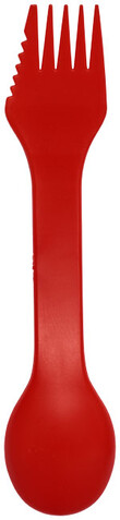 Epsy 3-in-1 Löffel, Gabel und Messer, rot bedrucken, Art.-Nr. 21081205