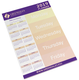Desk-Mate® A4 Notizblock, weiss bedrucken, Art.-Nr. 21202001