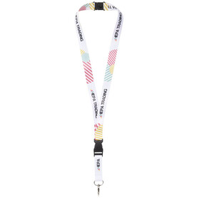 Balta Sublimation Lanyard mit Schnapp- und Sicherheitsverschluss, schwarz, weiss, 10mm bedrucken, Art.-Nr. 1PL0070C