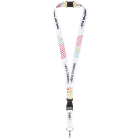 Balta Sublimation Lanyard, schwarz, weiss, 10mm bedrucken, Art.-Nr. 1PL0070C