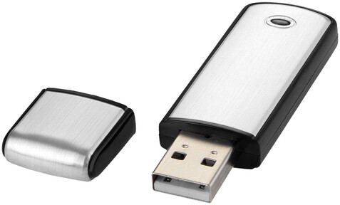 USB-Stick Square, silber, 4GB bedrucken, Art.-Nr. 1Z30360G
