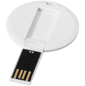 Round Credit Card USB-Stick, weiss, 1GB bedrucken, Art.-Nr. 1Z30462D Round Credit Card USB-Stick, weiss, 1GB bedrucken, Art.-Nr. 1Z30462D