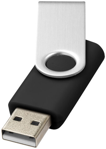 Rotate USB-Stick, schwarz, 1GB bedrucken, Art.-Nr. 1Z41000D