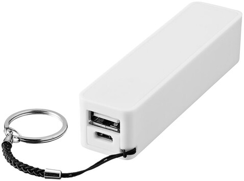 power bank, power bank, charging, charger, charge, weiss, 2000mAh bedrucken, Art.-Nr. 1Z70101B