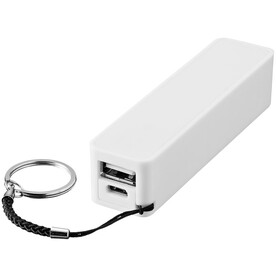 WS104 2000/2200/2600 mAh Powerbank, weiss, 2000mAh bedrucken, Art.-Nr. 1Z70101B