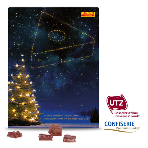 Wand-Adventskalender Classic Exklusiv bedrucken, Art.-Nr. 95320